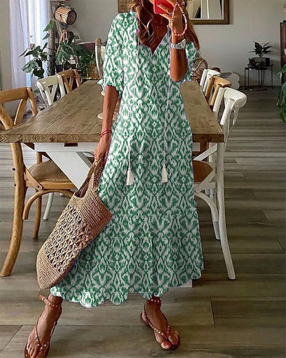 ELIZABETH | BOHO TUMMY COVERAGE DRESS