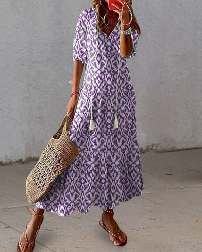 ELIZABETH | BOHO TUMMY COVERAGE DRESS