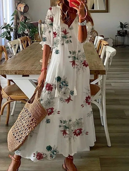 ELIZABETH | BOHO TUMMY COVERAGE DRESS